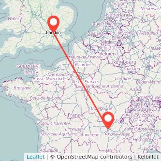 cheap coach from london to lyon